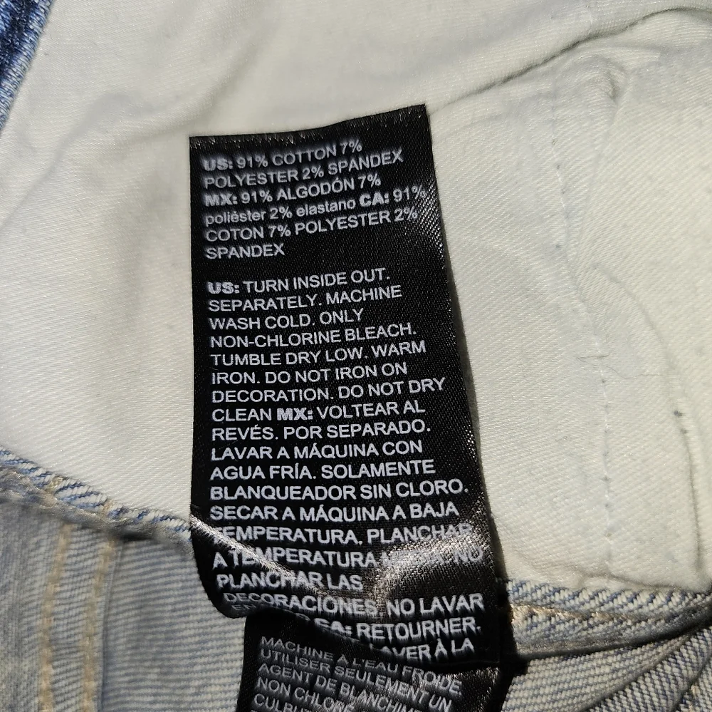 White House Black Market High Rise‎ Straight Denim Jeans Embellished Size 4